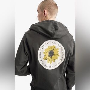 Saturdays NYC | Mens Ditch Daisy Patch Hoodie Size L